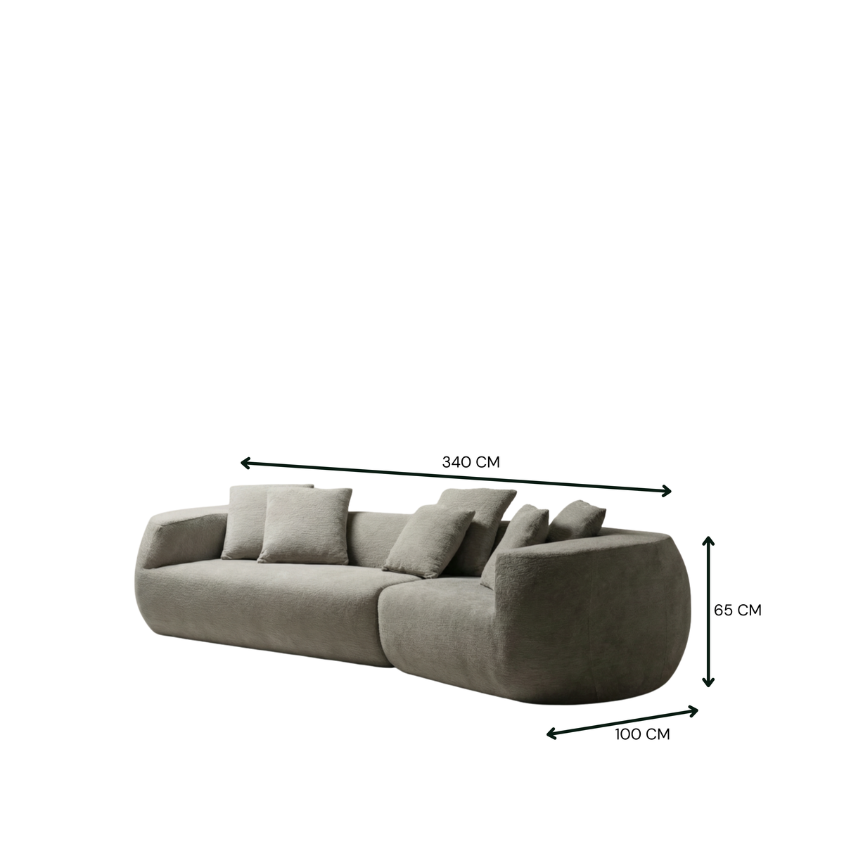 Marcella Four Seater Boucle Sofa
